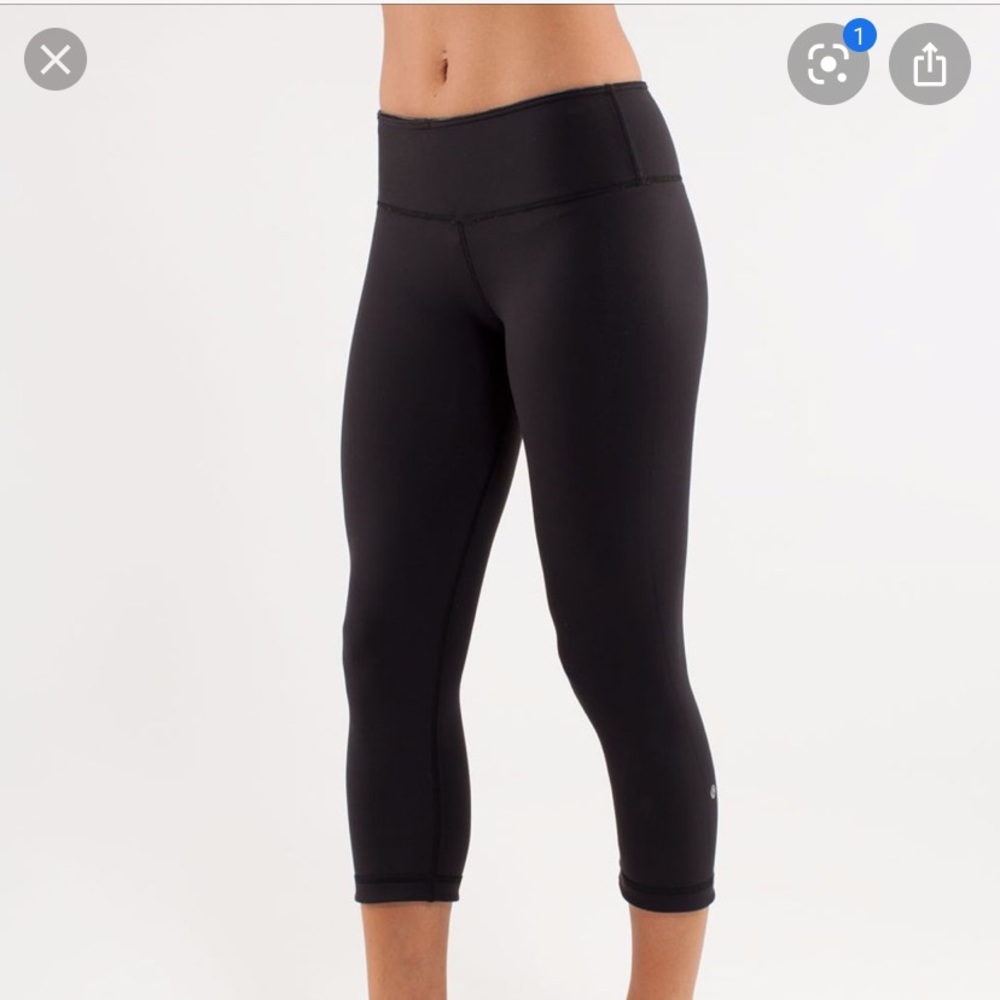 lululemon wonder under crop reversible leggings